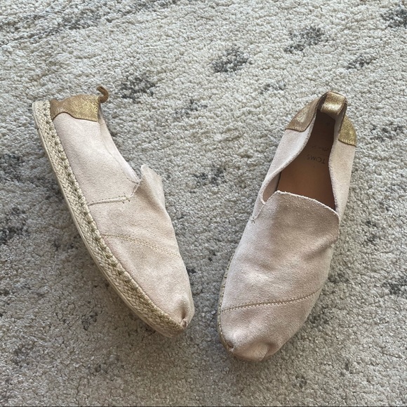 Toms Shoes Toms Deconstructed Alpargata Blush Suede Size Poshmark
